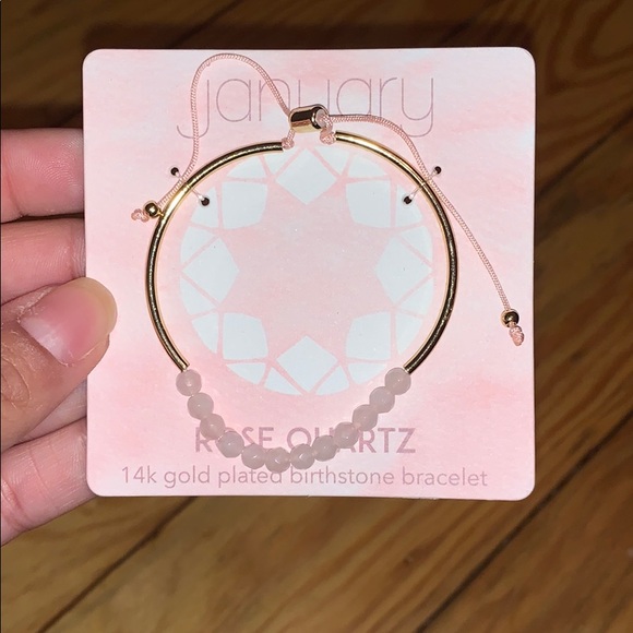 Francesca's Collections Jewelry - Rose Quartz. Adjustable Bracelet 💙